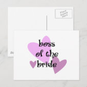 Baas van de Bride Briefkaart (Voorkant / Achterkant)