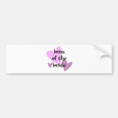 Baas van de Bride Bumpersticker (Voorkant)