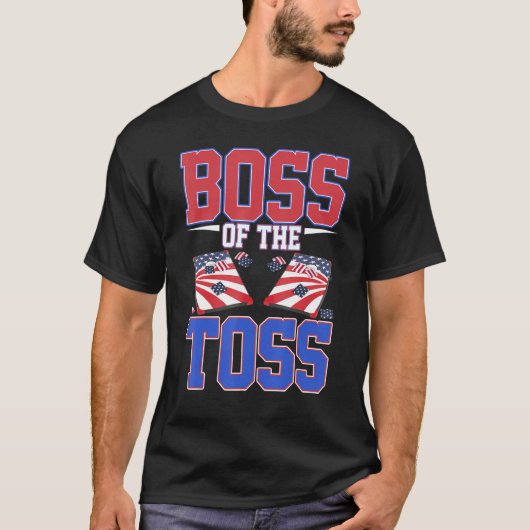 Baas van de funny van het toss-gat t-shirt (Voorkant)