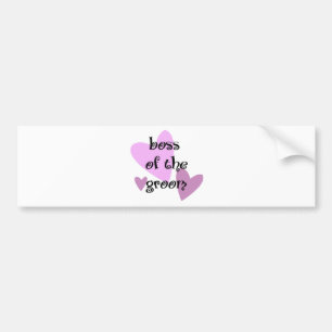 Baas van de Groom Bumpersticker