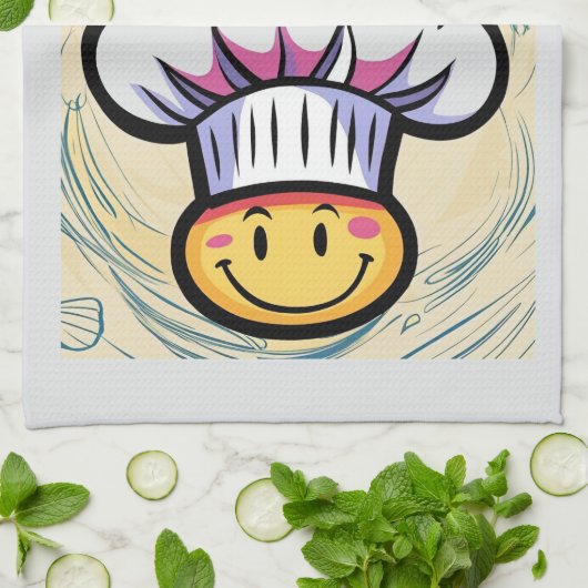 Baas van de keuken & WiFi Funny Keuken Handdoek (Gevouwen)