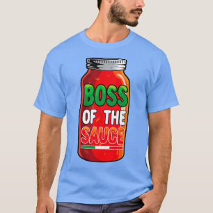 Baas van de Sauce Italiaans voor mannen Funny Mari T-shirt