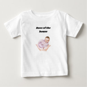👑 Baas van het Huis – Grappig Baby T-shirt