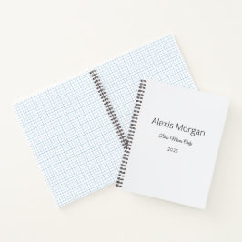 Baas verplaatst dagelijkse planner notitieboek