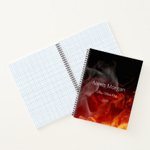 Baas verplaatst dagelijkse planner notitieboek
