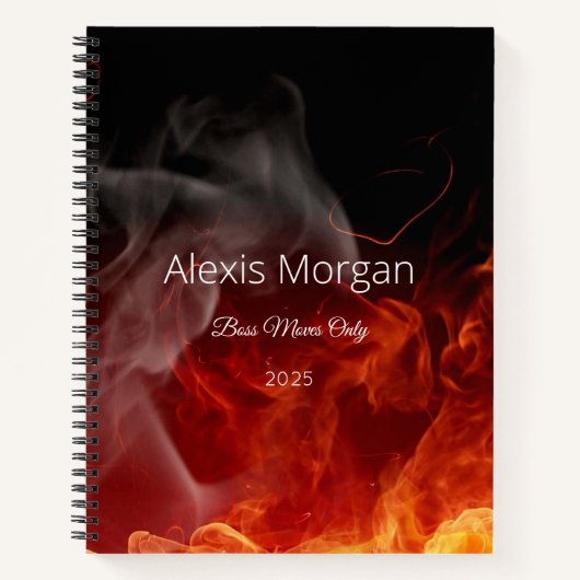 Baas verplaatst dagelijkse planner notitieboek (Voorkant)