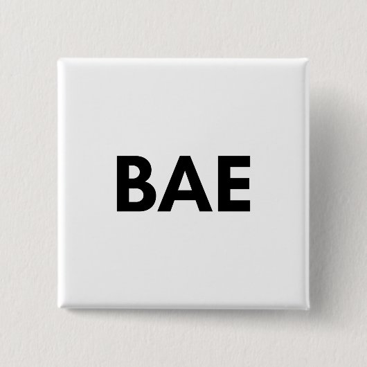 baas vierkante button 5,1 cm (Voorkant)