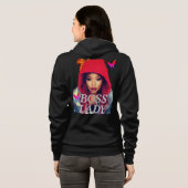 Baas Vrouw Vuur Hoodie (Achterkant volledig)