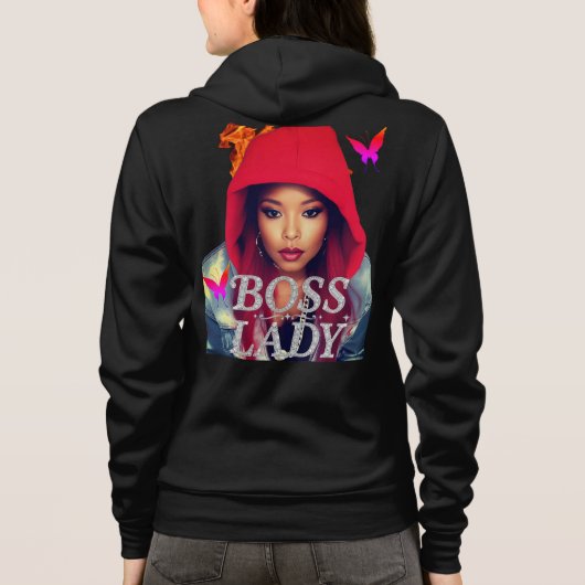 Baas Vrouw Vuur Hoodie (Achterkant)