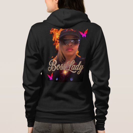 Baas Vrouw Vuur Hoodie (Achterkant)