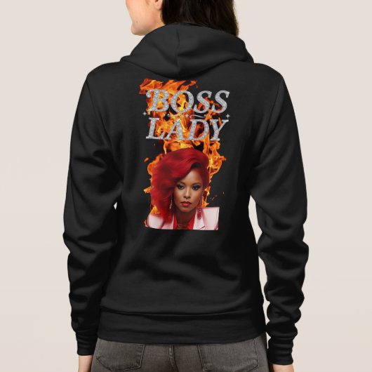 Baas Vrouw Vuur Hoodie (Achterkant)