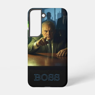Baas w tekst Samsung S22 telefoonhoesje Galaxy Hoesje