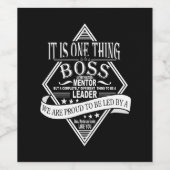 Baas Wijn Label Pensionering Gift verlaten Wijn Etiket (Enkel label)