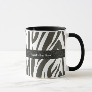 Baas:  Zebra Stripes - Mok van de beste baas