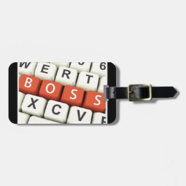 Baasdag, Rode Baas op Computertoetsenbord Bagagelabel