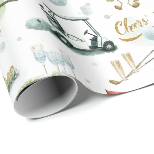 Baasdag voor golfer cadeaupapier (Rol Hoek)