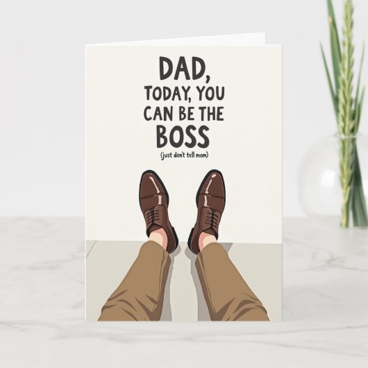 Baasdag voor papa kunstkaart kaart (Voorkant)