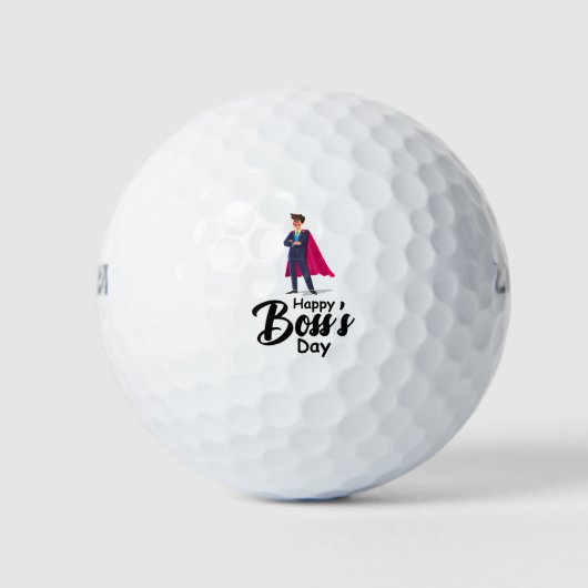 Baasdag Werknemerswaardering Golfballen (Voorkant)