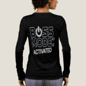 Baasmodus geactiveerd Nationale Baasdag Tri-Blend Shirt (Achterkant)
