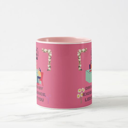Baasmodus geactiveerd roze mok (Midden)
