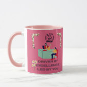 Baasmodus geactiveerd roze mok (Links)
