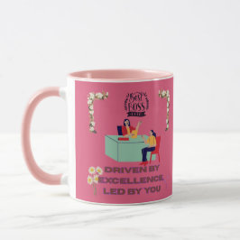 Baasmodus geactiveerd roze mok