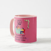 Baasmodus geactiveerd roze mok (Voorkant links)
