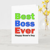 Baas's Day Beste Baas ooit Kaart (Gele Bloem)