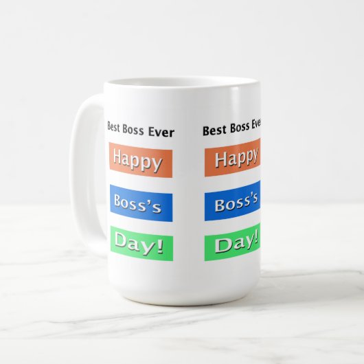 Baas's Day Beste Baas ooit Koffiemok (Voorkant links)