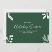 Baas's Excel-lent Feestdagen Grappige gezegden Feestdagenkaart (Voorkant)