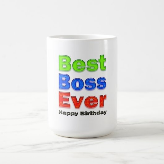 Baas's Verjaardagscadeau Beste Baas Ooit Koffiemok (Center)