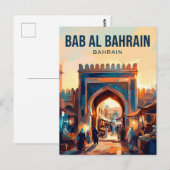 Bab Al Bahrain Bahrein Briefkaart (Voorkant / Achterkant)