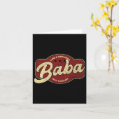 Baba als een opa maar cooler - Baba Arabisch  Kaart (Gele Bloem)