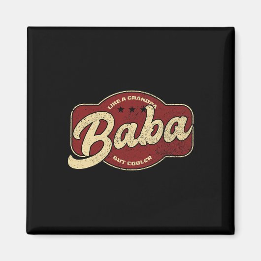 Baba als een opa maar koeler - Baba Arabisch Magneet (Voorkant)