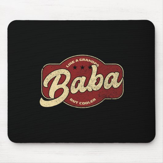 Baba als een opa maar koeler - Baba Arabisch Muismat (Voorkant)