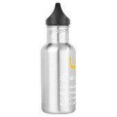Baba Arabic Calligraphy Vaderdag Gifts Waterfles (Links)