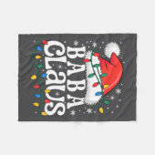 Baba Claus Funny Xmas Christmas Grandma Holiday St Fleece Deken (Voorkant (Horizontaal))