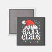 Baba Claus Funny Xmas Christmas Grandma Holiday St Magneet (Voorkant / Achterkant)