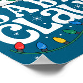 Baba Claus Funny Xmas Christmas Grandma Holiday St Poster (Hoek)