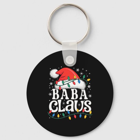 Baba Claus Funny Xmas Christmas Grandma Holiday St Sleutelhanger (Voorkant)