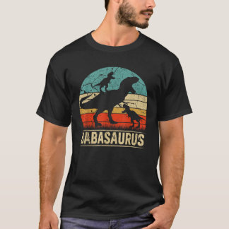 Baba Dinosaur T Rex Babasaurus 2 kinder Familie Ma T-shirt