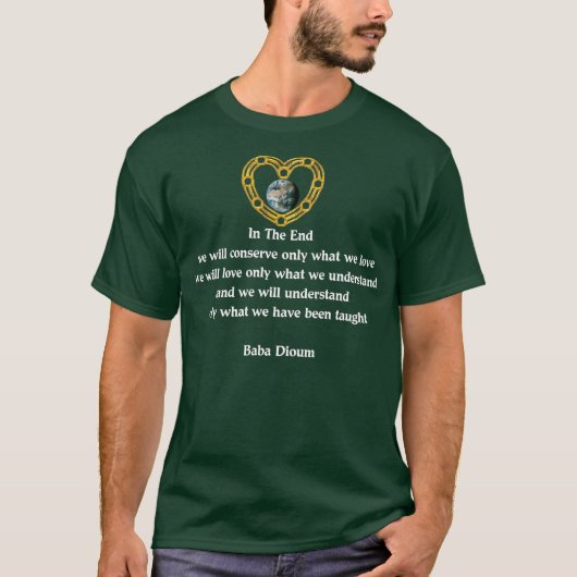 Baba Dioum Quote T-shirt (Voorkant)