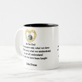 Baba Dioum Quote Tweekleurige Koffiemok (Voorkant links)