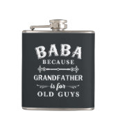 Baba | Funny Grandfather is voor oude jongens Heupfles (Voorkant)