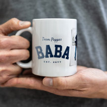 Baba Griekse papa sportieve één foto Vaderdag