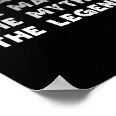 Baba Het man De mythe De legende Cool Baba Poster (Hoek)