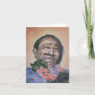 Baba in perzik Notecard Kaart
