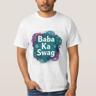 Baba Ka Swag | Bold Desi Abstract Hindi Graphic  T-shirt