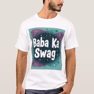 Baba Ka Swag Krachtige Desi Abstracte Hindi Graf T-shirt