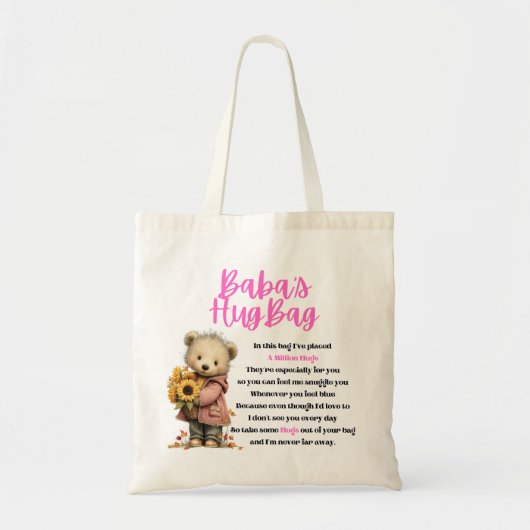 Baba Knuffelzak (Enkel) Tote Bag (Voorkant)